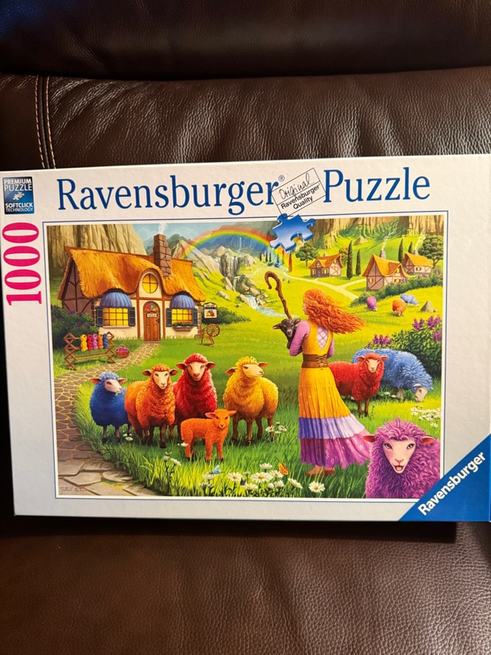Ravensburger 1000-Piece Happy Sheep Yarn Shop Puzzle.  Like new.